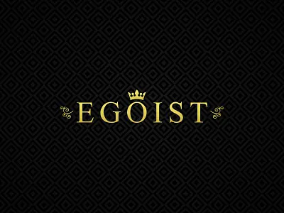 Egoist crown gold logo logodesignegoist luxury stylish