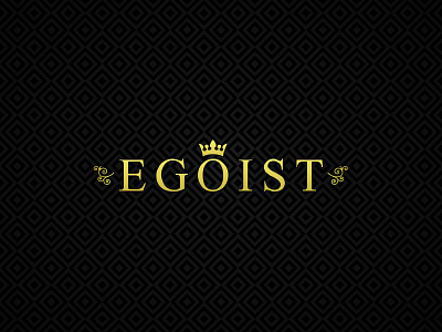 Egoist crown gold logo logodesignegoist luxury stylish