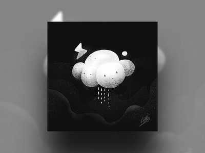 Dark®️Cloud cute dark draw illustrator night noise