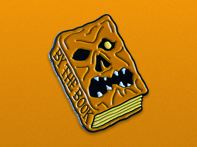 By The Book enamel pin evil dead horror illustration necronomicon