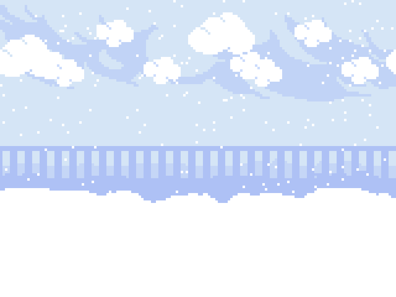 20 Snow Hopping 8bit animation corgi pixelanimation pixelart ドット絵