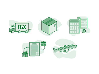 Logistics Icons design flat flat icons icons logistics monotone
