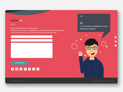 Personal Web pt.4 (of 4) flat design illustration inspiration personal website