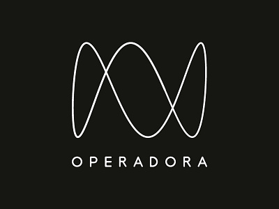 Operarora Logo brand branding curves design electronic music experimental lissajous curves logo logo design marks music oscilloscope studio typography