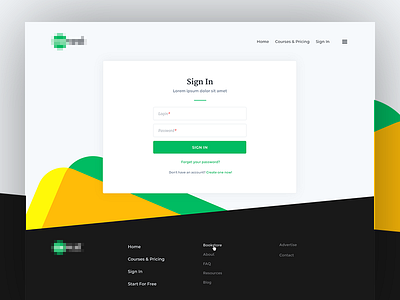 Login Page for Interactive Platform app fields form login platform sign up uiux web design webdesign