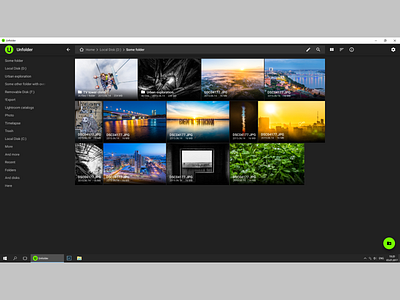 Folder file manager material design ui