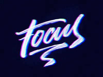 Focus brushpen lettering