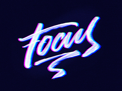 Focus brushpen lettering