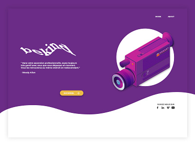 Just isometric camera homepage illustration isometric ui vector web