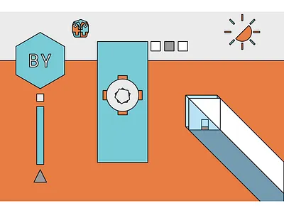 Combined Art II art color forms simple sun type
