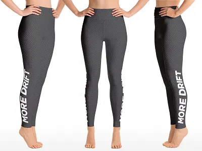 Carbonfiber Leggings Vertical apparel branding carbon fiber ladies fashion leggings merchandise race cars
