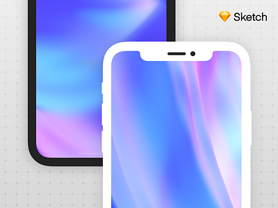 iPhone X - Mockup (Freebie) apple device freebie iphone iphone x mockup sketch vector