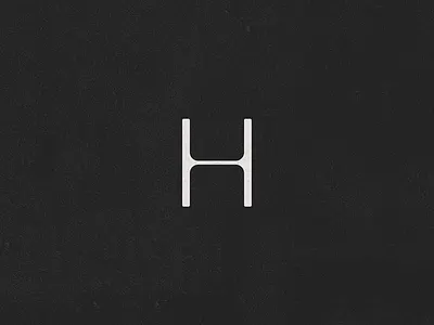 H brand mark branding construction design id id design identity identity design