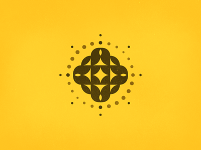 Style exploration dots dub logo mark proces sound system speaker yellow