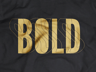 BOLD stamp tipography tshirt