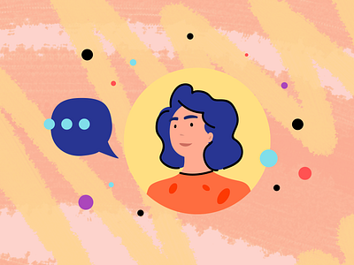 Woman in IT Talk characters computer science gender diversity illustration it woman women women at work work