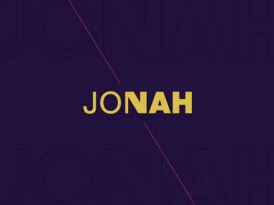 Jonah bible bold book church diagonal gold jonah line name red series type