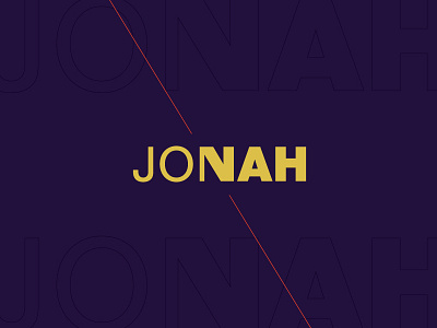 Jonah bible bold book church diagonal gold jonah line name red series type