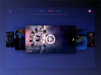 Daily Ui 025 - Tv App 025 daily ui interstellar tv app