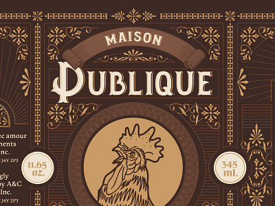 Maison Publique Sauce Packaging food graphic design illustration maison publique montreal packaging design restaurant sauce