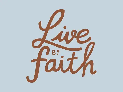 Live by Faith lettering scripture verse vrsly