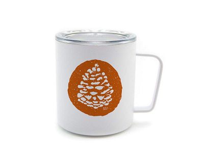 Camp Mug camp camp mug camping coffee cozy hiking mug outside pine cone pinecone wilderness