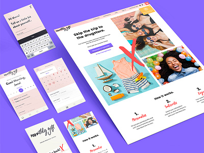 Monthly Gift ios mobile ui ux web