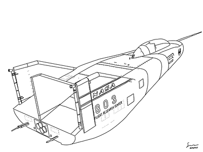 NASA 803 Supersonic Test Vehicle procreate