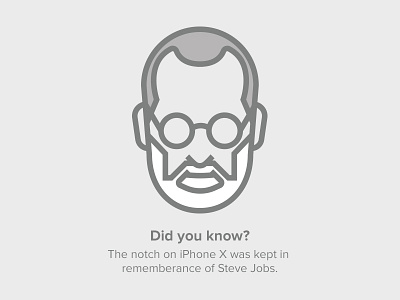 Steve Jobs Avatar apple avatar illustration iphone x jobs notch steve stevejobs