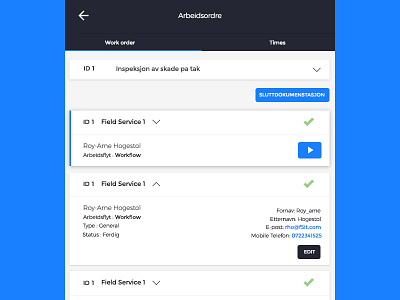 Mobile management app interface mobile ui ux