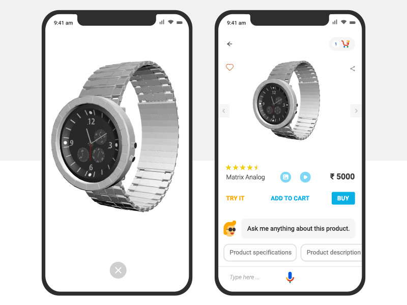 E-commerce concept 3d animation app cd4 chatbot design ecommerce google shop interaction interface ui ux