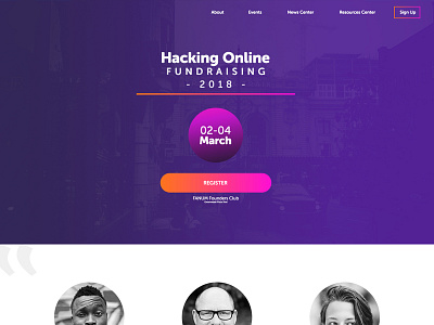 Conference website conference design website