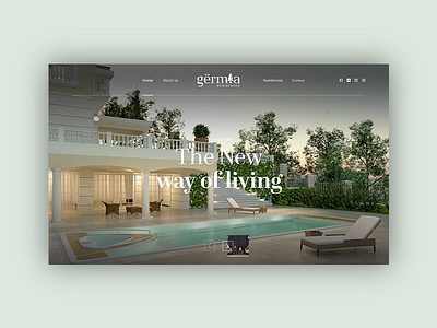 Gërmia Residences — Web Design design erlis homepage photoshop sketch slider web wordpress zarishta