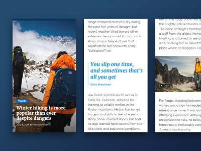 Native News content native news travel ui ux