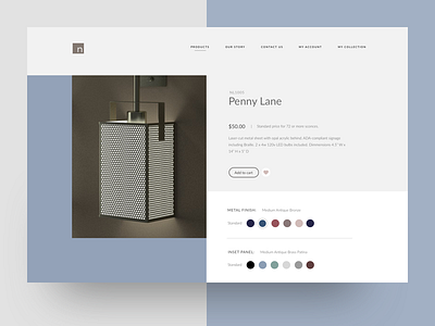 Numera Lighting furniture minimal ui ux we