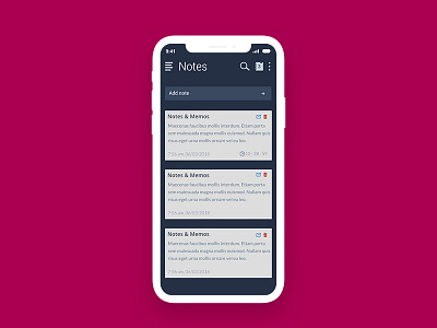 Notes App Screen app memo notes screen userinterface ux