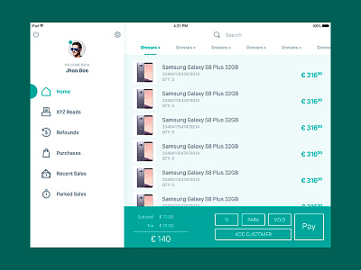 Inventory app desing flat desing photoshop ui design ux design