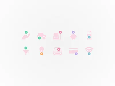 Zmarta Product Icons icon icon set vector