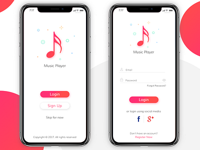 Sign In account button forgot password login music music player password register register account sign up signin social media