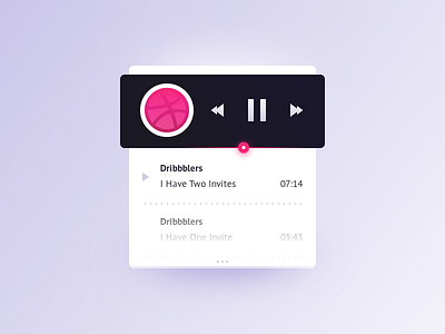 2x Dribbble Invites dribbble inkscape invite music player