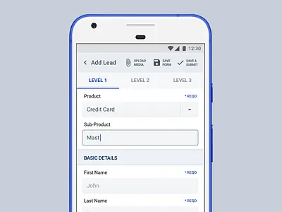 Designing Forms business enterprise forms gray material ui ux