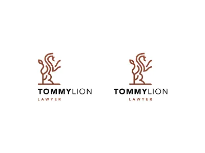 law brand wip brand law lion logo minimalism simple