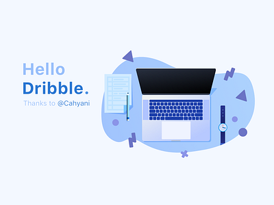 Hello Dribble illustrator