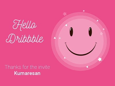 Hello Dribbble! debut dribbble first illustration invite shot thanks