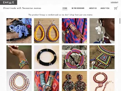 Enkaji store ecommerce enkaji longido maasai tanzania website