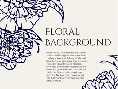Floral Vector Background download floral floral background flowers hand drawn simple sketched vector vector background