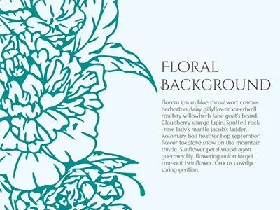 Floral Vector Background download floral floral background flowers hand drawn simple sketched vector vector background