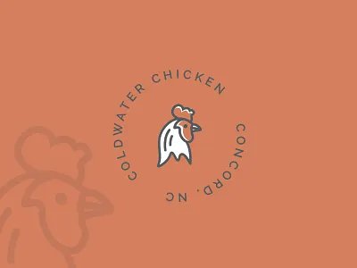 Coldwater Farm Mark chicken design farm graphic icon logo mark showcase