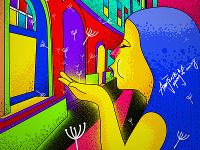 Spring is coming illustration lowbrow lowbrowart