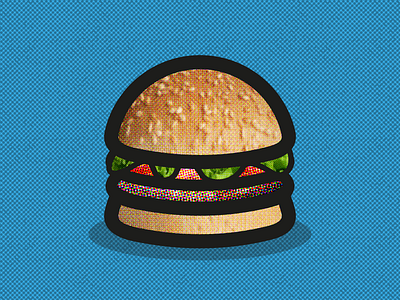 Burger doodle burger food illustration